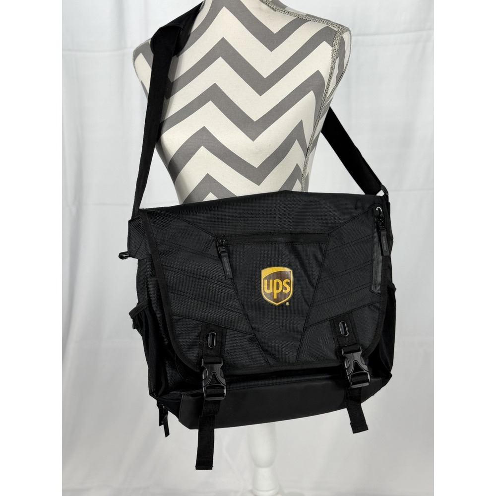 UPS Black Shoulder Crossbody Computer/Messenger Work Bag